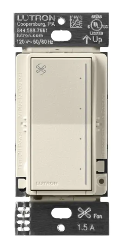 Lutron RRST-ANF-PM RadioRA 3 Sunnata Fan Control, Pumice Finish