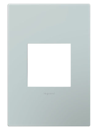 Legrand AWP1G2BL6 Adorne 1-Gang Screwless Wall Plate, Pale Blue Finish
