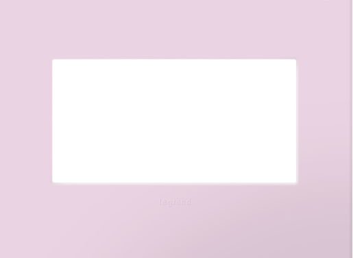 Legrand AWP2GRA Adorne Two-Gang Screwless Wall Plate with Microban, Rosa Finish