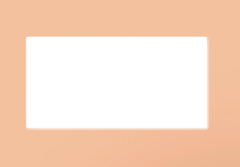 Legrand AWP2GPY Adorne Two-Gang Screwless Wall Plate with Microban, Peachy Finish