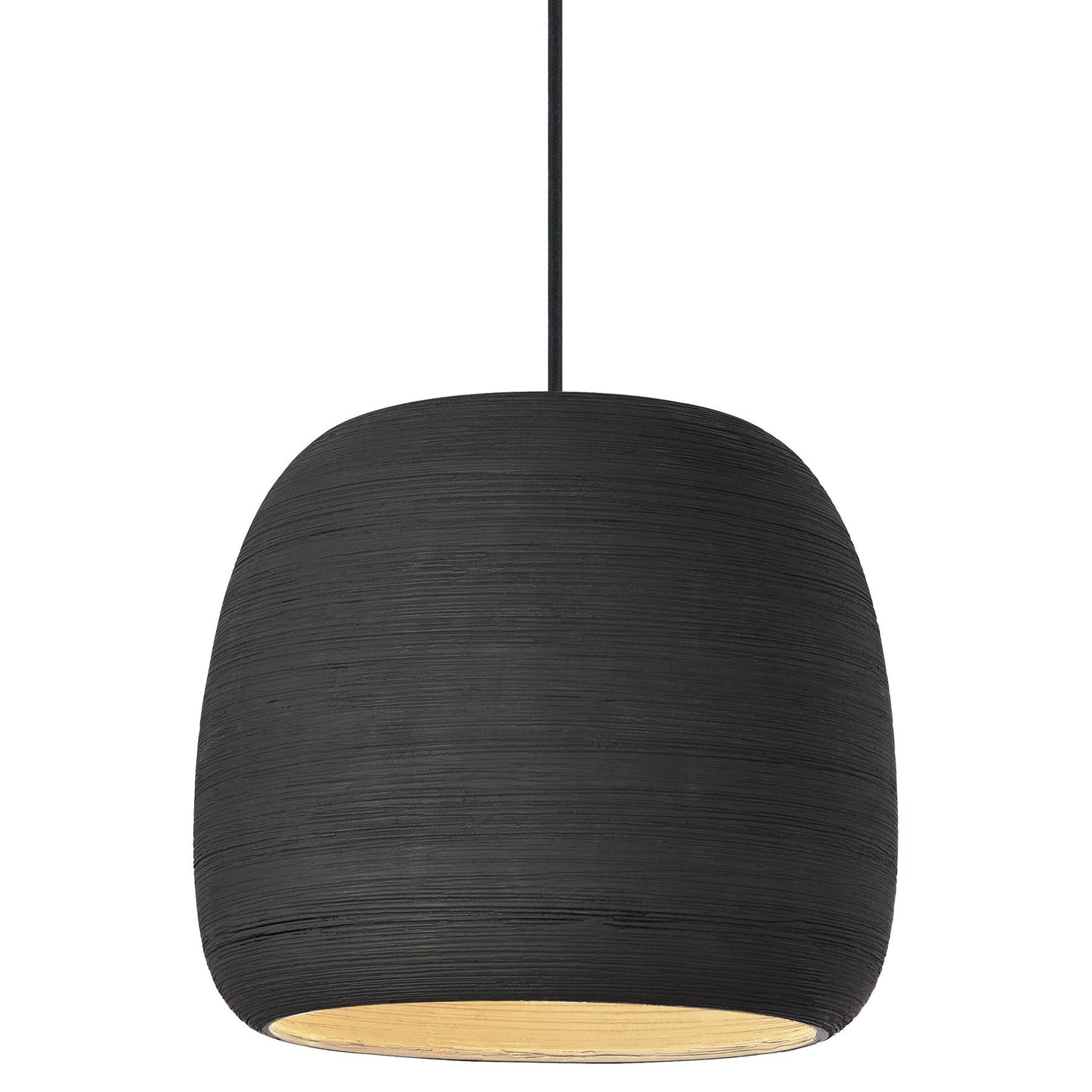 Visual Comfort Architectural 700TDKRMPSBB-LED927 Karam 11.7" Pendant Light, LED Lamp, Color Temperature 2700K, Black Finish