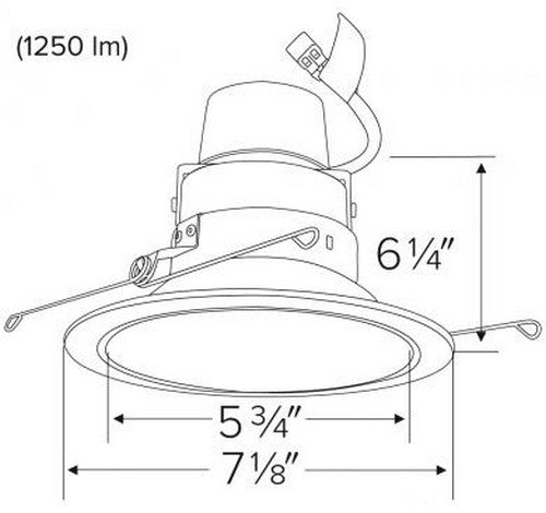 ELCO Lighting E610R08 Cedar System Contemporary LED 6 inch Recessed Lighting Module & Driver with Reflector Trim 850 Lumens 120V 7 - BuyRite Electric
