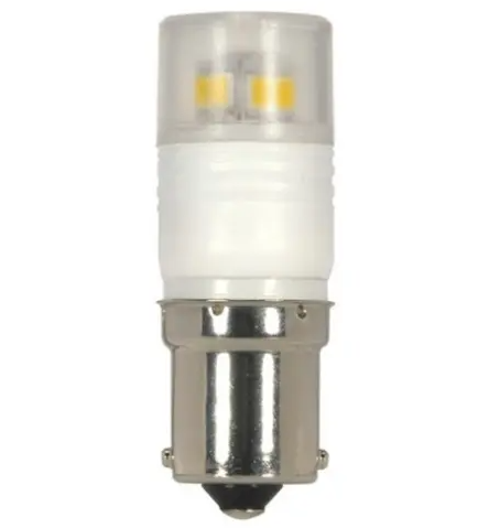 SATCO S9223 LED Lamp with Bayonet Single Contact Base, 360 deg. Beam Angle, Wattage 2.3W, Lumens 220 LM, Color Temperature 5000K