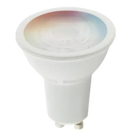 SATCO S11271 Smart LED MR16 Bulb, GU10, Wattage 5.5W, Lumens 400 lm, Voltage 120V, RGBW & Tunable White