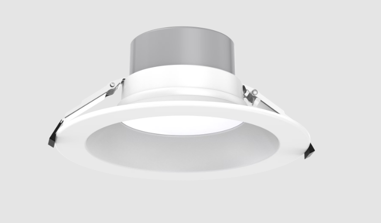 Eiko CD8-PS35-8FCCT-UDIM-WH 8IN Commercial Downlight, Selectable Wattage 35/30/25/20/15W, 80CRI, Selectable Wattage 27/30/35/40/50K, Voltage 120-277V, 1-10V Dimming, White