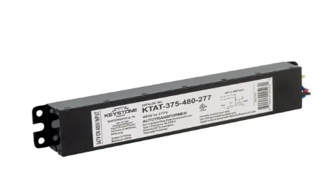 Keystone KTAT-375-480-277 /A-DP High Voltage Step Down Transformer, Wattage 375W Max, Voltage 480V/277V