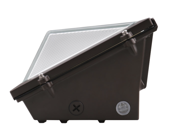 Eiko TWP1-PS80-50-U TWP1 Traditional Wall Pack, Selectable Wattage 80/70/60W, Color Temperature 5000K, Voltage 120-277V, 0-10V Dimming, Photocell, Bronze