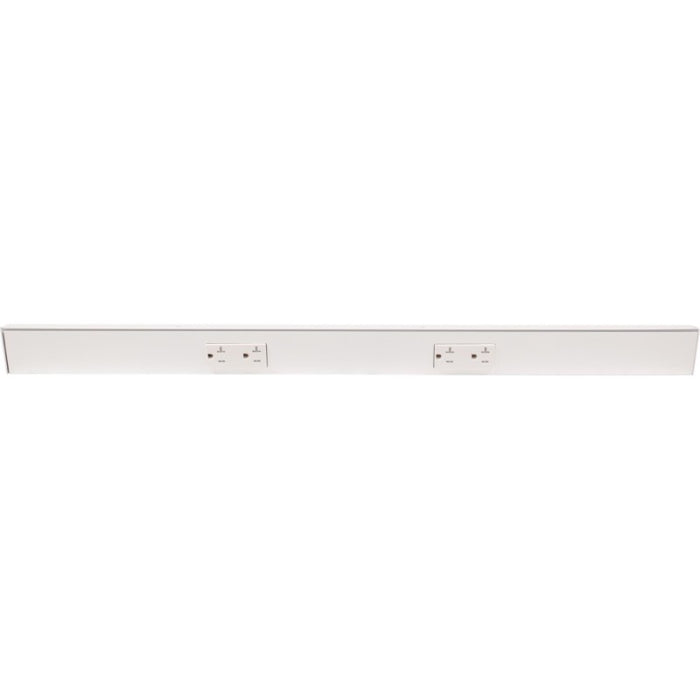 Task Lighting TR30-2WD-P-WT 30" Angled Power Strip, 2 White Duplex Receptacles, White