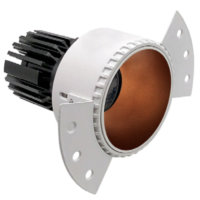 Westgate LRD-TL-10W-MCT5-4R-MG 4" LED Winged Recessed Downlight, Trimless, Wattage 10w, CCT Selectable, 700 Lumens, Voltage 120v, Matte Gold