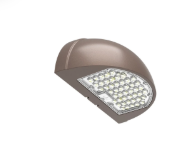 Westgate WPMX-48-80W-MCTPB Half-Moon Wall Pack, Select Type 2/3/4 With Photocell, Sensor Ready, Selectable Wattage 48/64/80W, Multi-Color Temperature, Bronze Finish