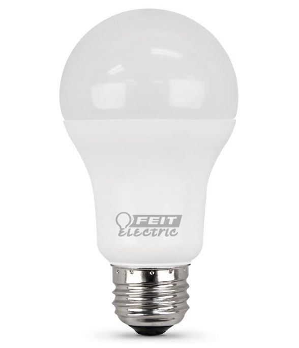 Feit Electric A1600/841/10KLED/2 A19 Soft White Non Dimmable General Purpose LED Blub Light, Color Temperature 4100K, Wattage 15W , Voltage 120V - 2 Pack