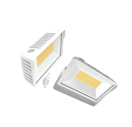 Keystone KT-FLED60-R1A-UNV-8CSB-VDIM-W LED Flood Light w/ Photocell, Wattage 60W. Voltage 120V-277V, Multi-Color Temperature, White