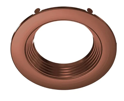 Keystone KT-RDLED-4B-BR-TRIM Interchangeable Trim for 4" Advanta Remote Driver LED Downlights, Bronze