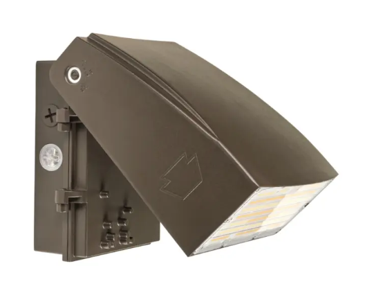 Keystone KT-WPLED75PS-M3-8CSB-VDIM LED Adjustable Wall Pack, Selectable Wattage, Multi-Color Temperature, Photocell, Voltage 120-277V. Bronze