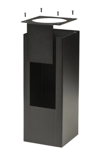 Keystone KT-CYLED-3A-SQ-1-KIT-B Square Shell For 3” Wall Mount Cylinders, Black