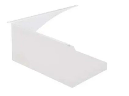 Keystone KT-ALED-GS-M2-R-KIT-W Glare Shield for Area Lights, Medium Housing, Right Side, White