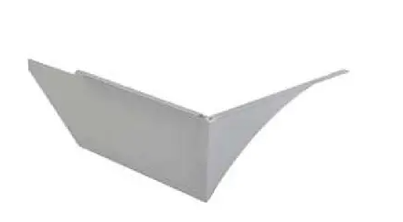 Keystone KT-ALED-GS-M2-L-KIT-S Glare Shield for Area Lights, Medium Housing, Left Side, Silver