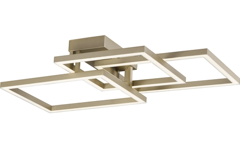 ET2 Contemporary Lighting E21513-CHP Traverse LED 23.5 inch Flush Mount Ceiling Light, Lumens 4000, Color Temperature 3000K, Champagne Finish