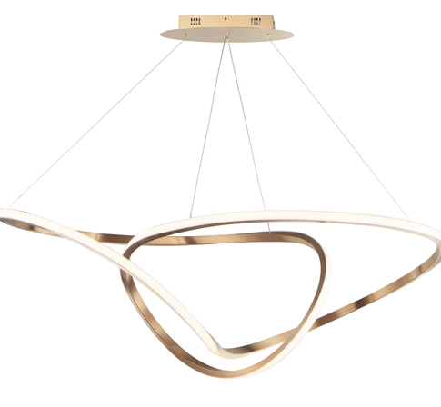 ET2 Contemporary Lighting E20456-BCN Perpetual 46" LED Pendant, Color Temperature 3000K, 2540Lumens, Voltage 120V, Brushed Champagne Finish