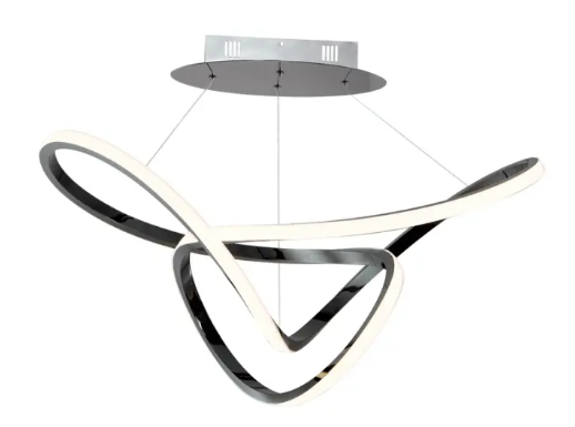 ET2 Contemporary Lighting E20454-BC Perpetual 32" LED Pendant, Color Temperature 3000K, 1,800 Lumens, Voltage 120V, Black Chrome Finish
