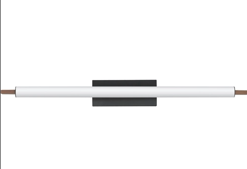 ET2 Contemporary Lighting E24938-WNBK Joist LED 45.25 inch Wall Sconce Wall Light, Color Temperature 3000K, Walnut and Black Finish