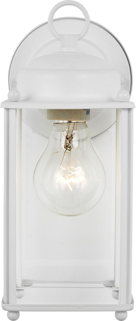 Generation Lighting New Castle 1 Light White Wall Lantern