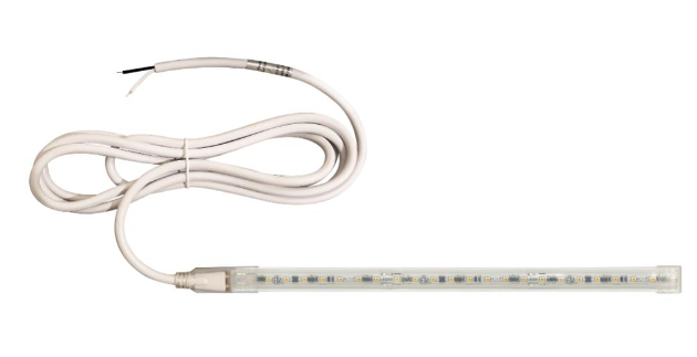 NORA Lighting NUTP13-W40-12-930/HWSP Custom Cut 40-ft Continuous LED Tape Light, 330lm / 3.6W per foot, w/ Mounting Clips and 8' Hardwired Power Cord w/ Surge Protector Voltage 120V, Color Temperature 3000K