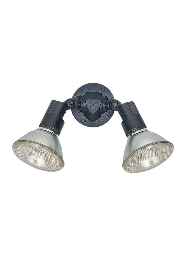Generation Lighting 8642-12 Flood Light 2 Light Black Flood Light