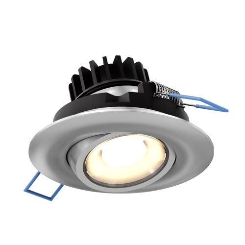 DALS Lighting LEDDOWNG4-CC-SN 4" Scope LED Recessed Gimbal, Wattage 8W, Multi-Color Temperature, Lumens 600Lm, Voltage 120V, Satin Nickel Finish