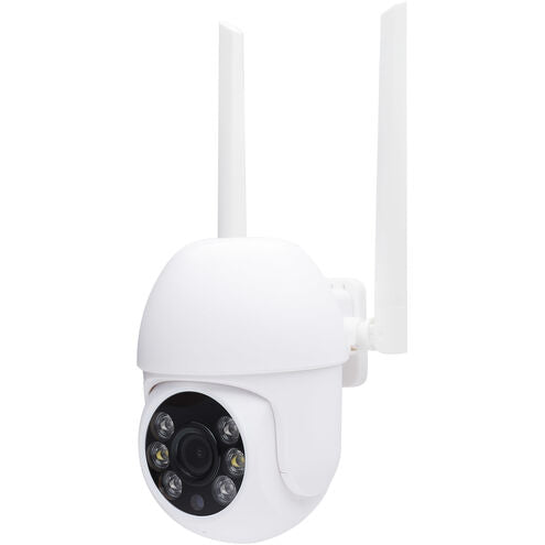 Nuvo 65-925 LED 4.43 inch White Outdoor Security Light & Tilt Camera