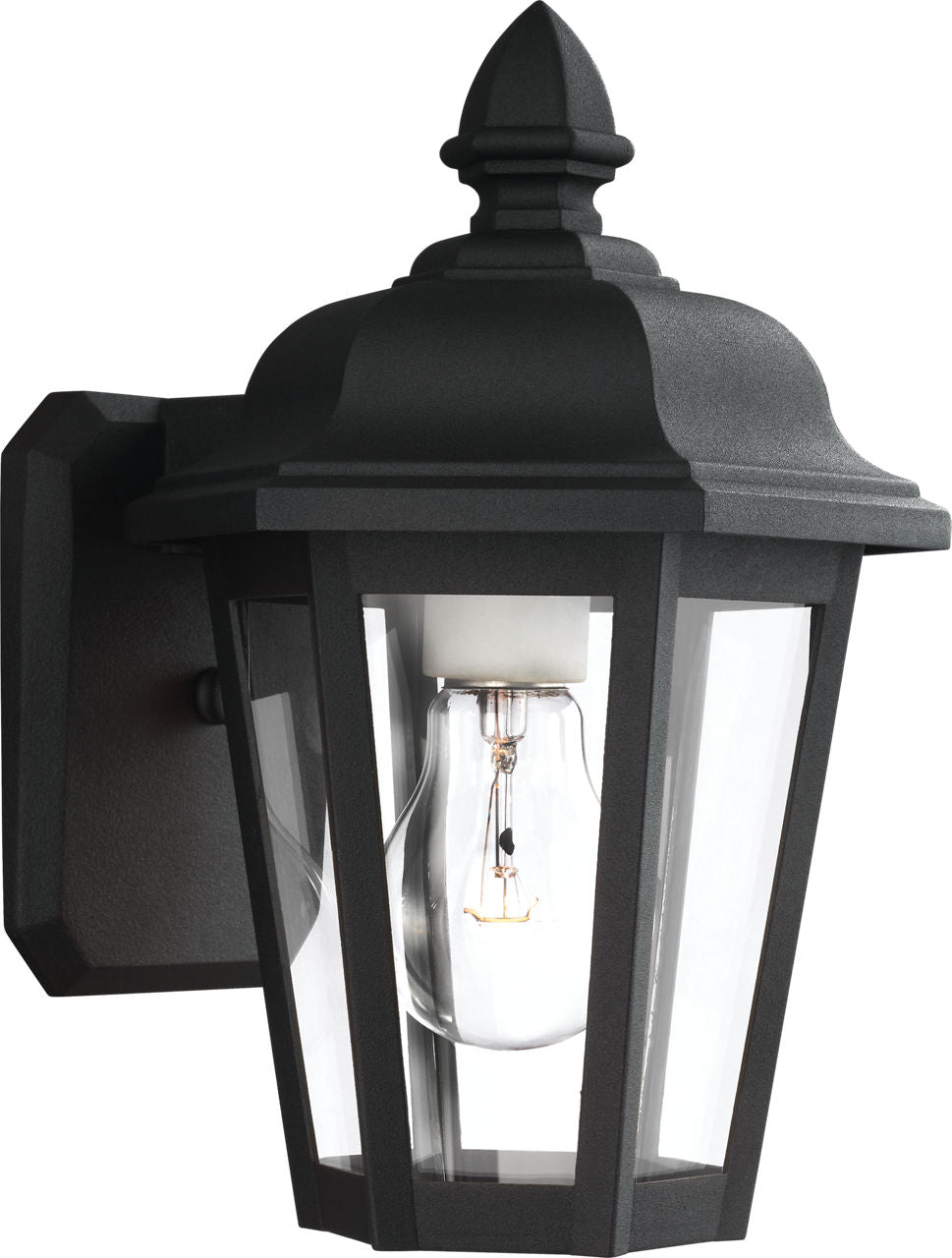 Generation Lighting 8822-12 Brentwood 1 Light Textured Black Wall Lantern