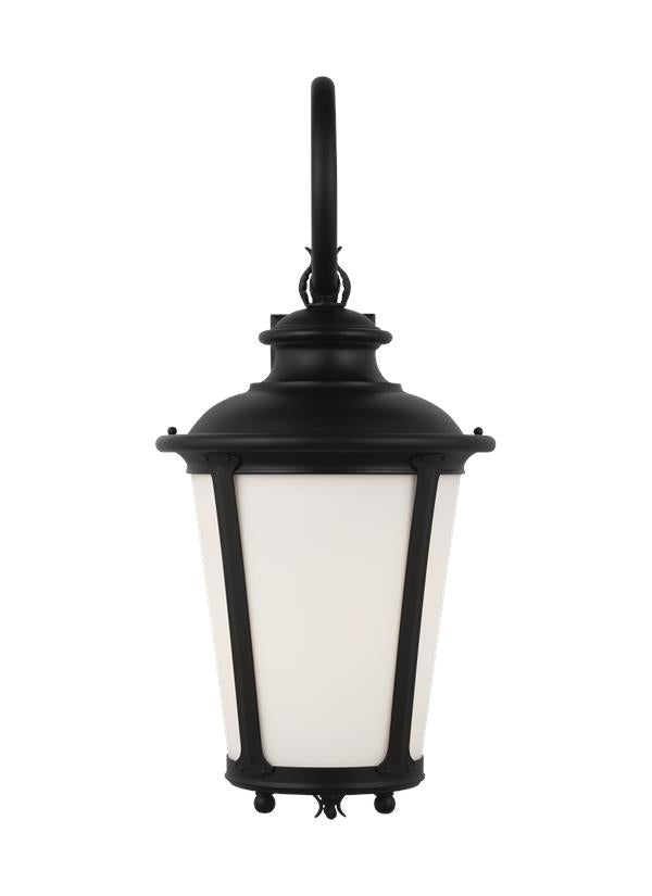 Generation Lighting 88243-12 Cape May black outdoor wall lantern front view