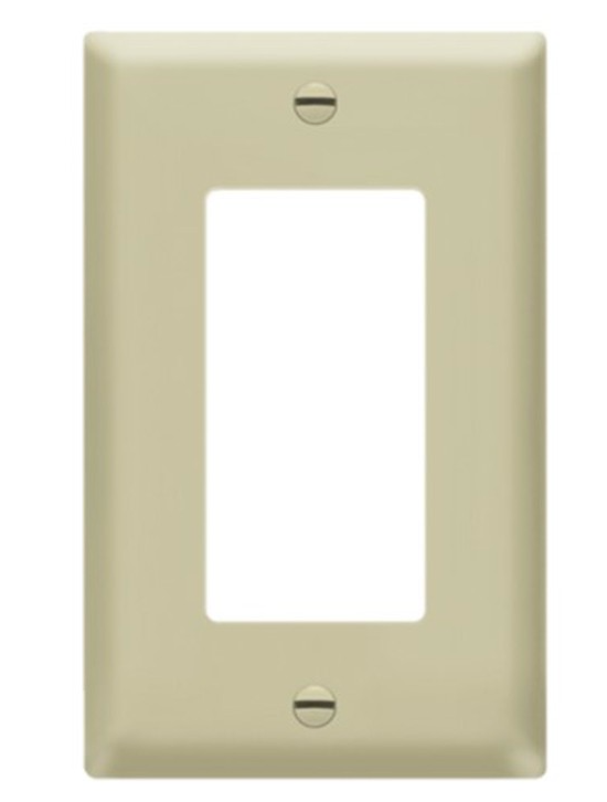 Enerlites 8831-I Decorator/ GFCI One-Gang Wall Plate, Ivory