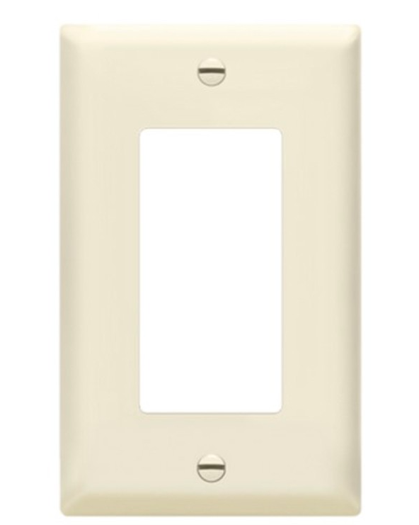 Enerlites 8831-LA Decorator/ GFCI One-Gang Wall Plate, Light Almond