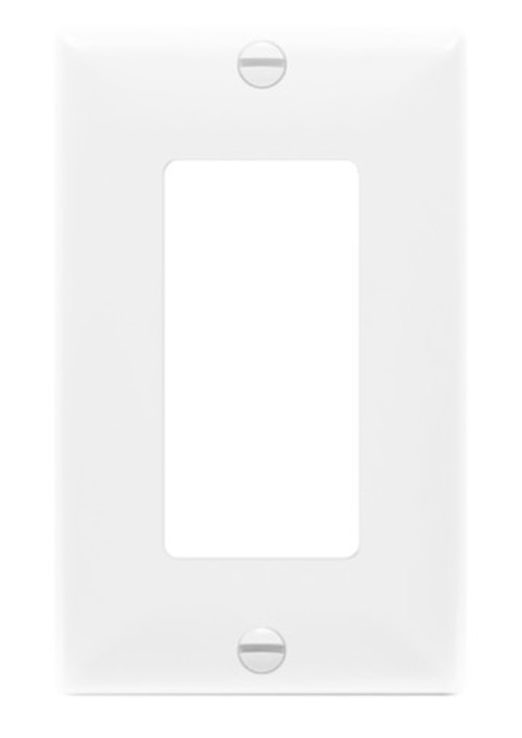 Enerlites 8831-W Decorator/ GFCI One-Gang Wall Plate, White