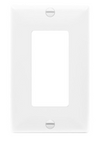 Enerlites 8831-W Decorator/ GFCI One-Gang Wall Plate, White