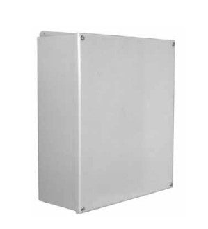 Wire Guard Systems 884JICHC 8x8x4" Nema-12 JIC Screw Cover Junction Oil Tight Enclosures, 316 Stainless Steel Finish