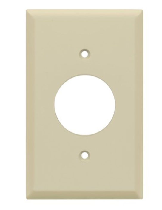 Enerlites 8851-I Single Receptacle One-Gang Wall Plate, Ivory
