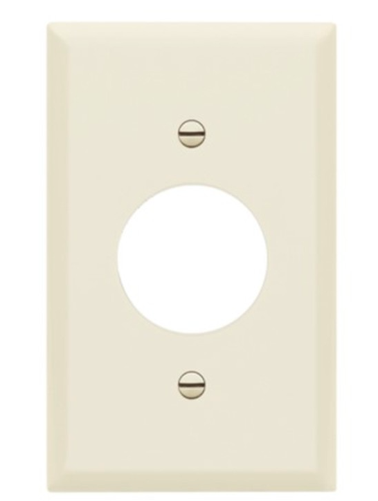 Enerlites 8851-LA Single Receptacle One-Gang Wall Plate, Light Almond