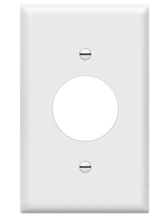 Enerlites 8851-W Single Receptacle One-Gang Wall Plate, White