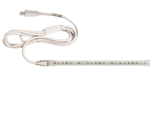NORA Lighting NUTP13-W41-12-930/CPSP Custom Cut 41-ft Continuous LED Tape Light 330lm / 3.6W per foot with Mounting Clips and 8' Cord & Plug with Surge Protector, Voltage 120V, Color Temperature 3000k