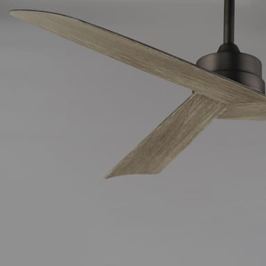 Maxim Lighting 88836NAB Vortex 3 Blade Ceiling Fan - close-up overhead blade detail