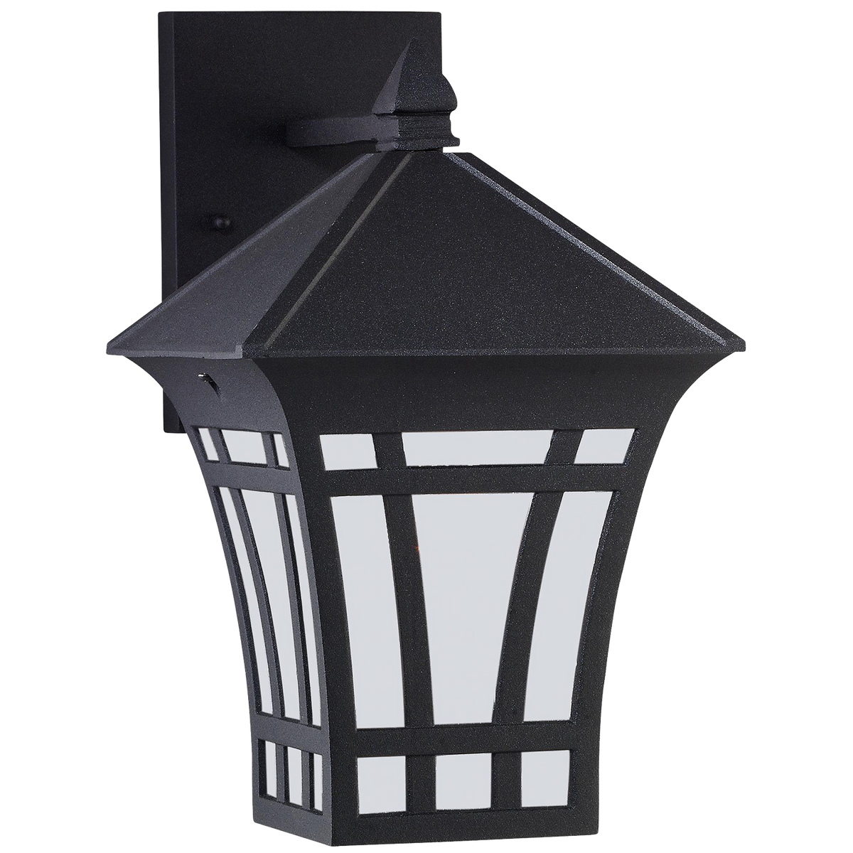 Generation Lighting 89132-12 Herrington black outdoor wall lantern