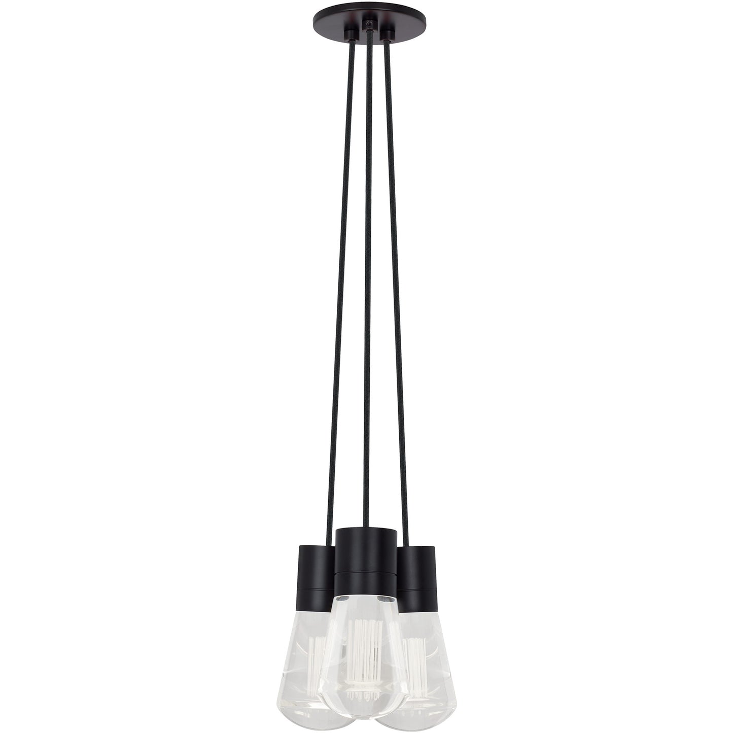 Visual Comfort Architectural 700TDALVPMC3BB-LEDWD Sean Lavin Alva LED 3.6" Pendant 27W 3000K–2200K 90 CRI Black Cord