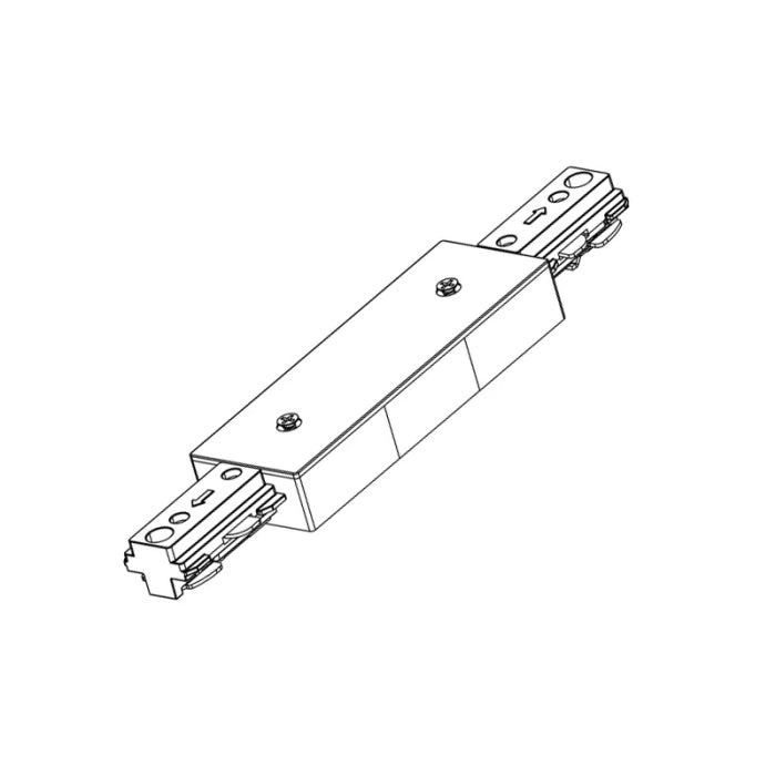 Westgate TR-SC-BK 3-Wire Track Straight Connector - Black