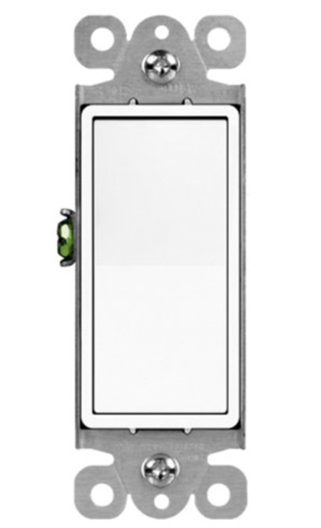 Enerlites 91200-W Commercial Grade 20A Decorator Switch, Single Pole, White