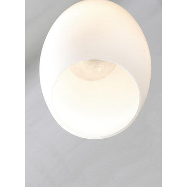 Maxim Lighting 91650SWSN Taylor Mini Pendant White Glass Shade Bottom Close-Up
