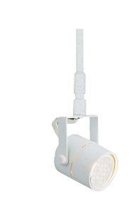 ELCO Lighting ETLD528-48W Low Voltage LED Cylinder Track Fixture with 48" Extension, 50W 12V Triac White Finish