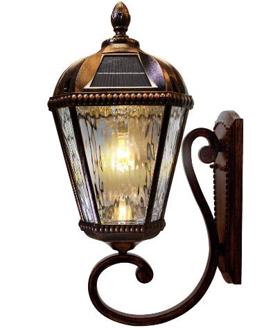 Gama Sonic 98B110 Royal Bulb Solar Wall Light with Patented Solar Light Bulb – Wall Mount