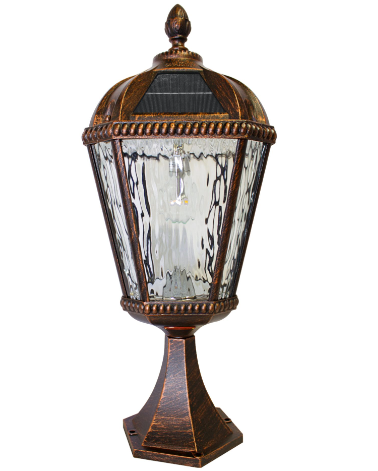 Gama Sonic 98B111 Royal Bulb Solar Light with Patented Solar Light Bulb – Pier Mount